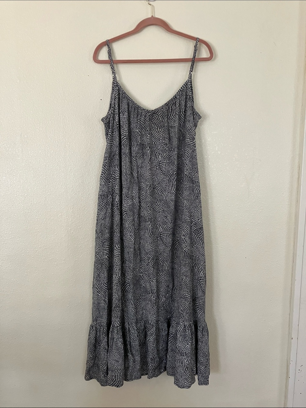 Ava & Viv Neutral Beachy Maxi Dress, X/14W
